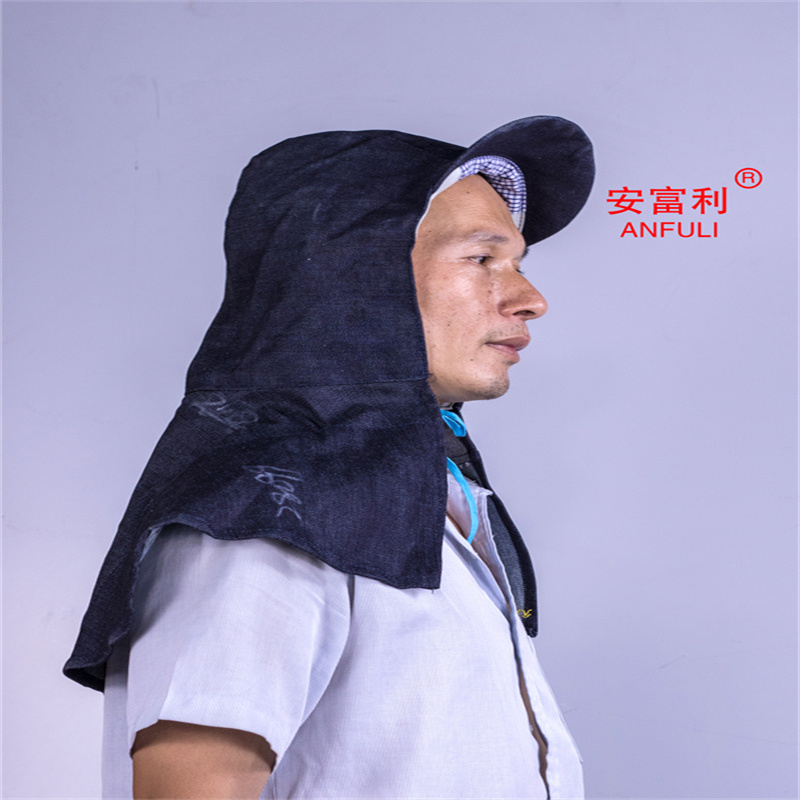 安富利防尘牛仔布披风帽 均码 /顶高清大图