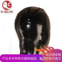 天然乳胶头套窒息激情趣全包sm禁锢面具面罩口塞女性用品另类玩具