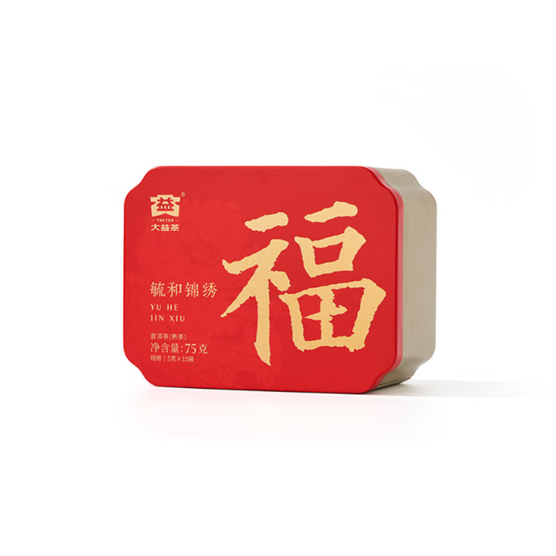 大益普洱熟茶300g毓和锦锈系列三级散茶方便独立袋泡高清大图