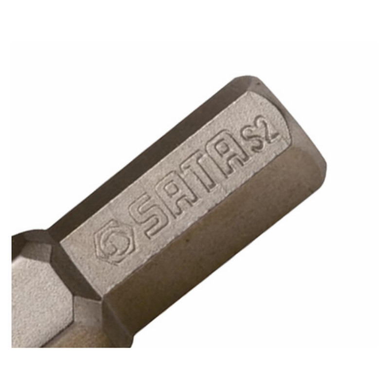 世达 SATA 59251 5件装6.3MM系列25mm长公制6角旋具头 2mm