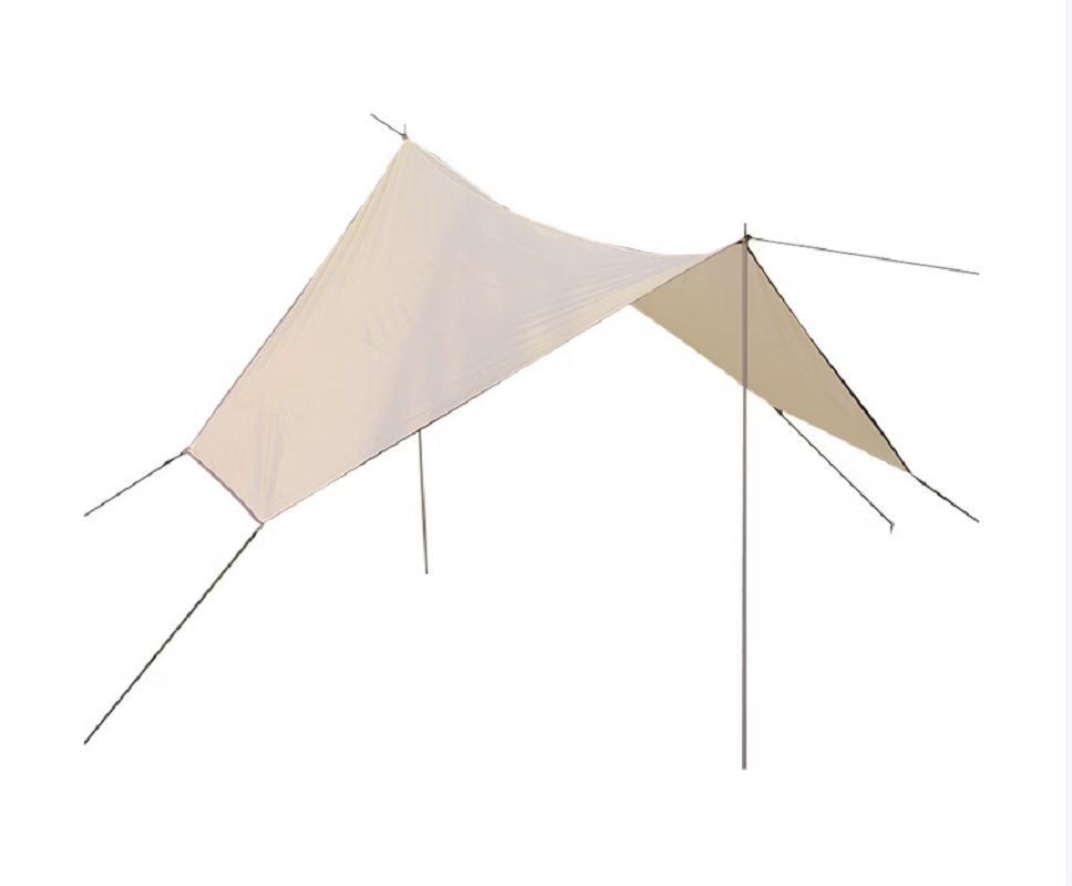 三极户外Tri-polar TP2326多功能六角天幕350*290cm撑杆(200cm/2组)(单位:顶)珍珠白高清大图