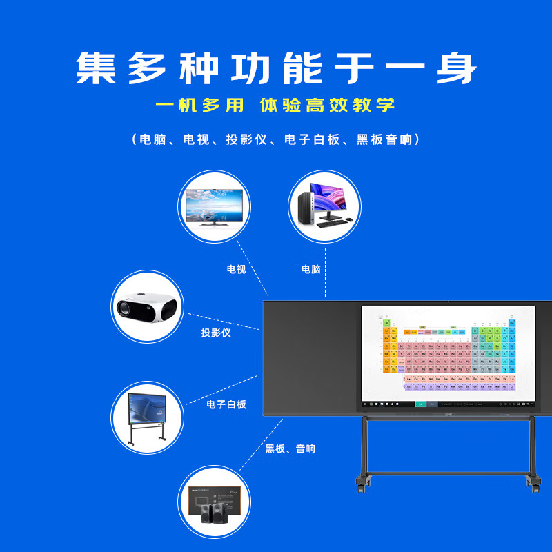 洛菲特(lofit)75英寸国产麒麟系统智慧黑板 办公会议教学电子白板 电容触摸办公大屏 LFT75HB-QL1高清大图