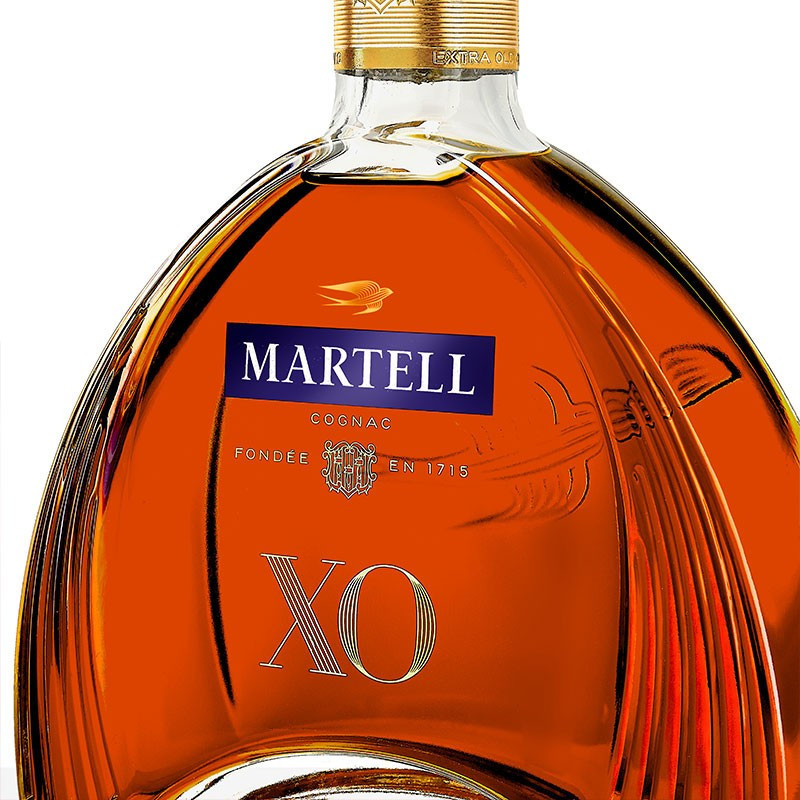 马爹利(Martell) 原装进口 法国干邑白兰地 XO 拱桥 1000ml 海外版 单瓶装