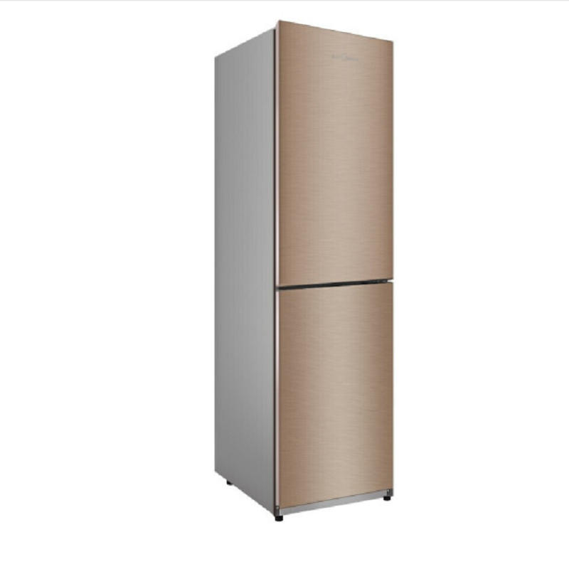 美的midea186升双门电冰箱风冷无霜双系统感温探头爵士棕bcd186wm