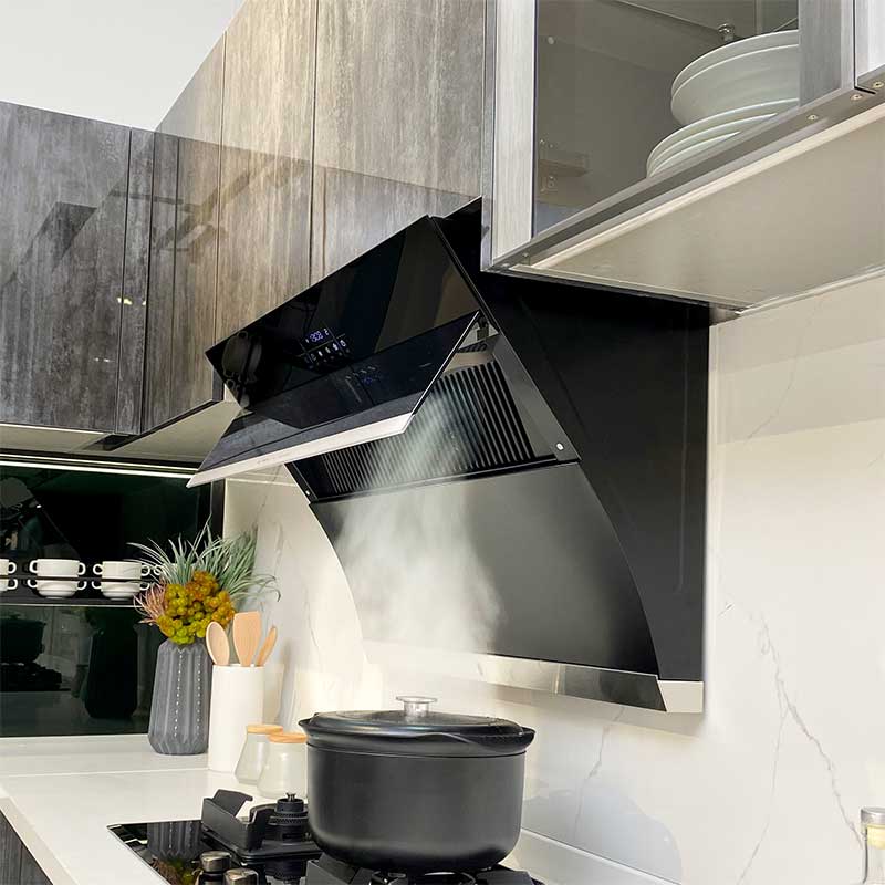 华帝(vatti)21m³大吸力烟灶套餐挥手侧吸液化气抽油烟机灶具套餐自动清洗4.5kW大火燃气灶具i11134+52B高清大图