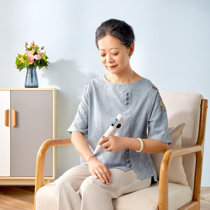 凌远 智能点穴棒 充电式电子针灸笔 全身寻穴脉冲按摩笔 理疗馆经络笔