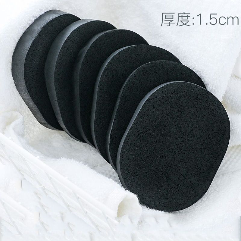木浆棉洗脸扑蜂窝洁面扑加厚圆形海绵卸妆棉片大孔温和深层清洁 15mm木浆洗脸扑[2片装]