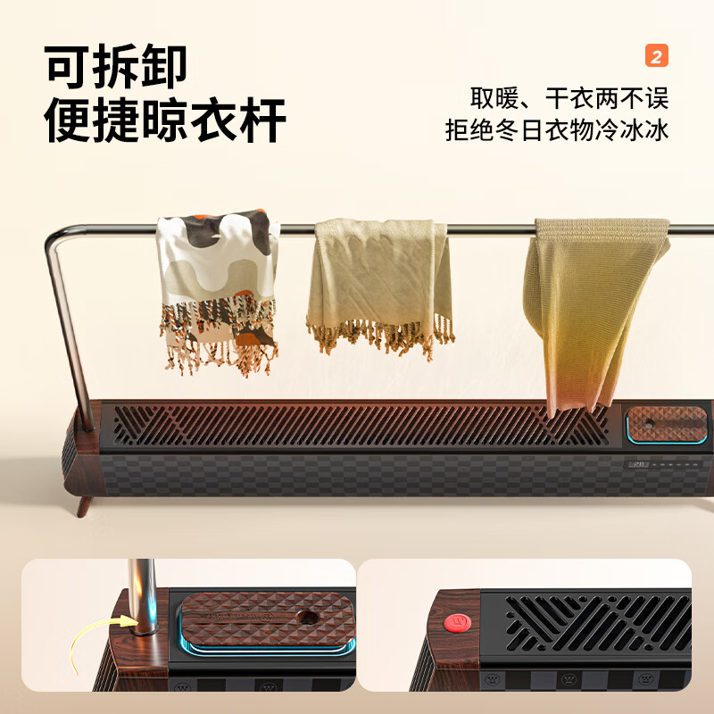 西屋(WESTINGHOUSE) 踢脚线取暖器WTH-S500木纹高清大图