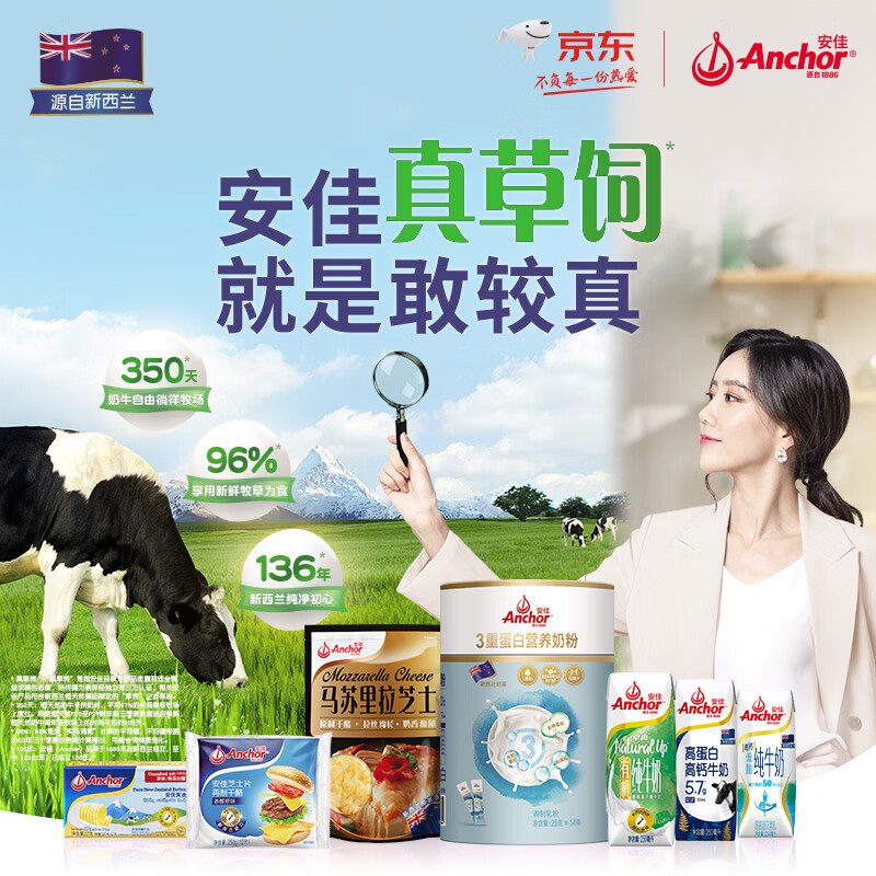 安佳新西兰进口安佳金装儿童奶190ml*12盒高清大图