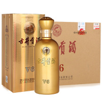 古井贡牌 古井贡酒 V6 40.6度 500ml*4 整箱装 浓香型白酒