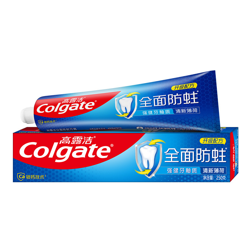 高露洁colgate全面防蛀牙膏清新薄荷250g