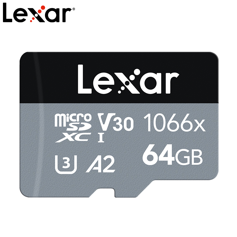 雷克沙(Lexar)64GB TF卡 读160MB/s写70MB/s运动相机无人机内存卡 手机存储卡1066X