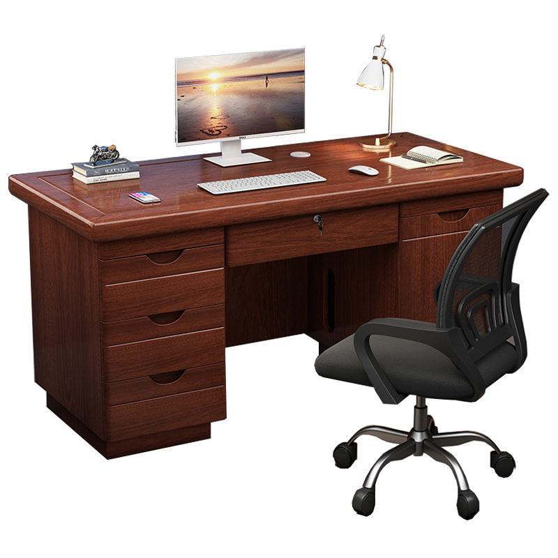 凌迪星木质办公桌高清大图