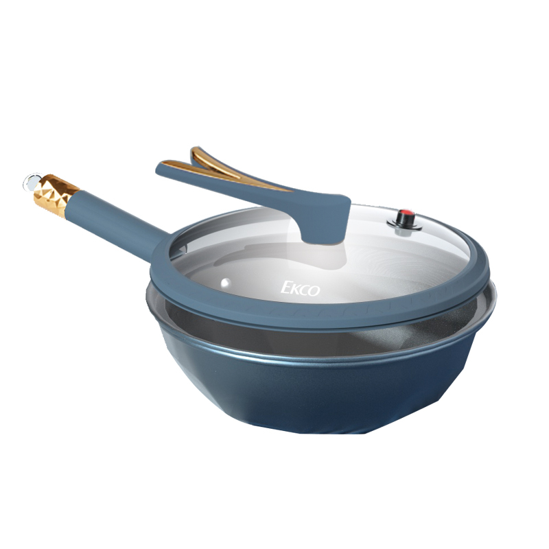 EKCO EK-WRLWYC03ZX/KZ 威尔蓝微压炒锅32CM(单位:个)高清大图