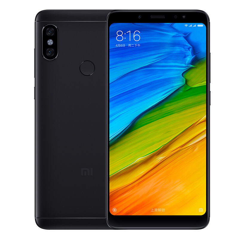 Xiaomi/小米 红米Note5 6GB+128G 黑色 移动联通电信4G手机 AI双摄智能美颜