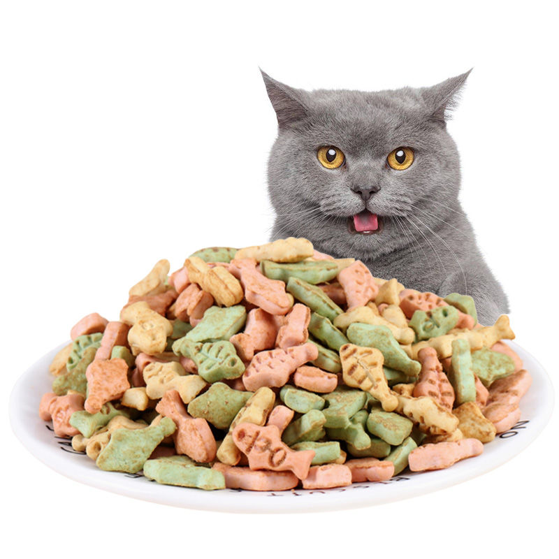 宠弗 猫零食猫咪薄荷饼干小鱼干猫用品营养增肥奖励磨牙补钙宠物幼