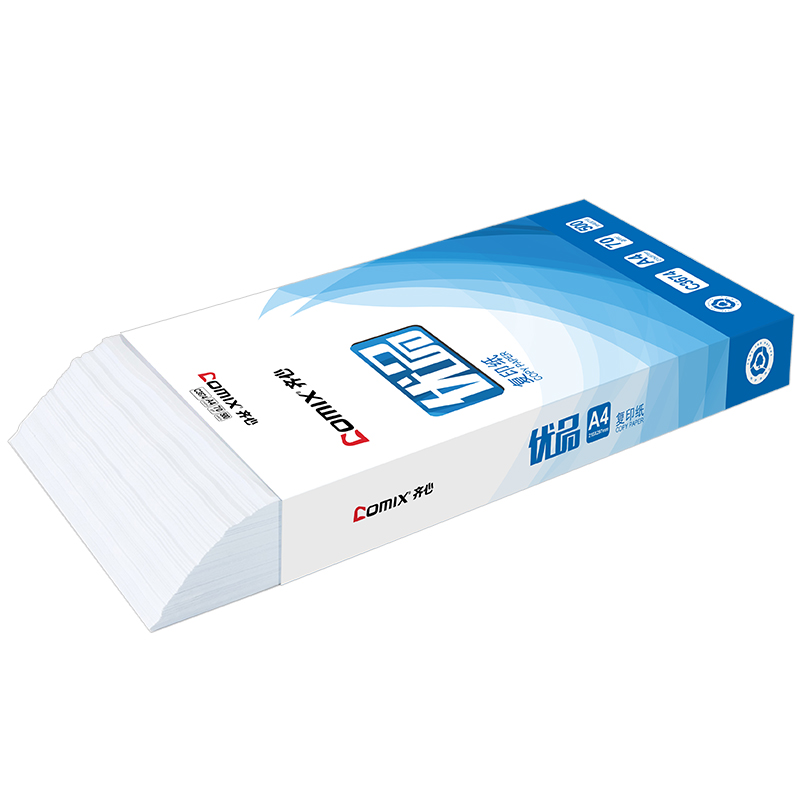 齐心 C3674-5 A4 70g 优品复印纸 白色 500张/包 5包/箱高清大图