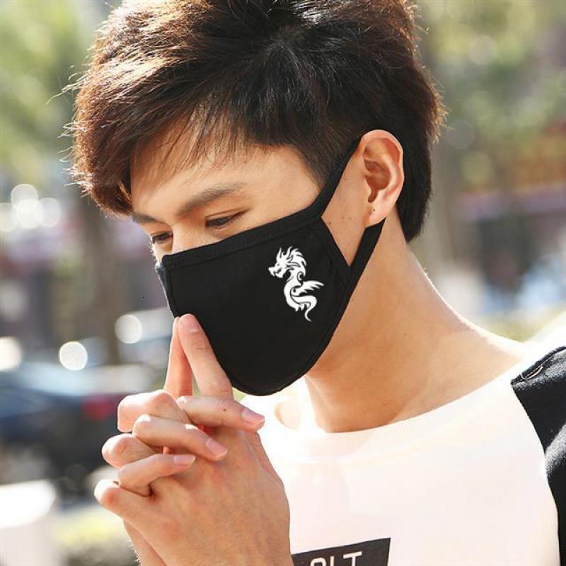 买二送一鹿晗明星女立体纯棉黑色个性口罩潮流韩版口罩男