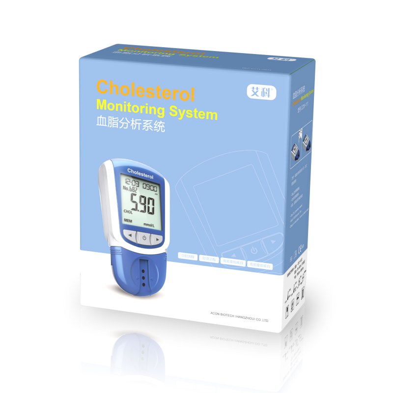 艾科血脂检测仪家用全自动测血脂总胆固醇血脂测试卡分析系统40人份
