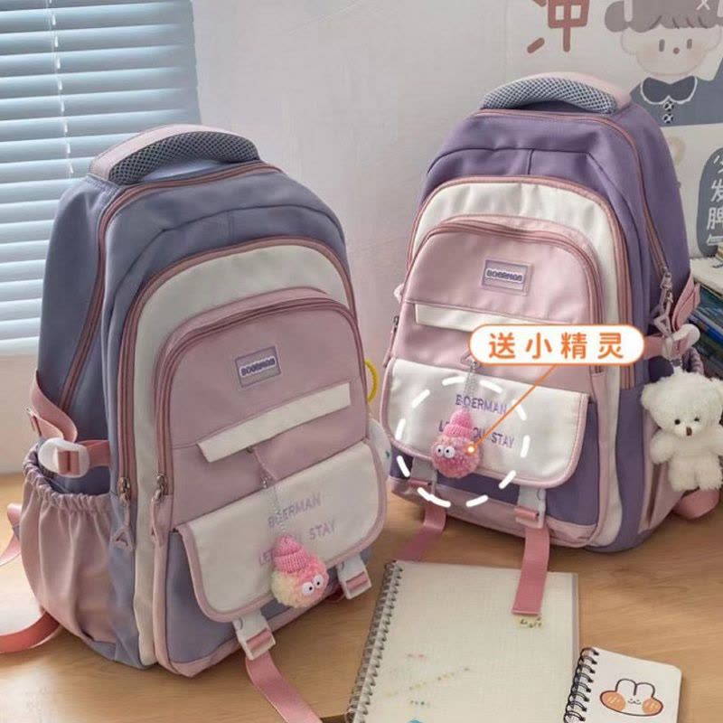 书包女ins森系初高中学生小学四五六年级小众冷大容量耐脏图片