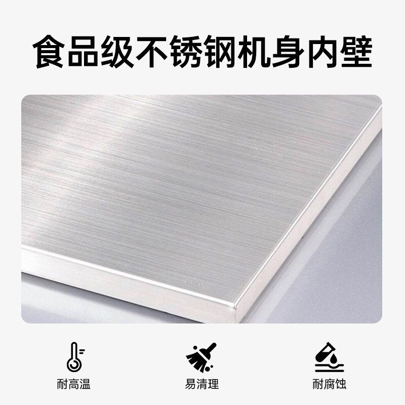 银都商用冰柜保鲜工作台奶茶店食品级不锈钢水吧台卧式冷冻柜 标准款直冷冷藏平调 03/600