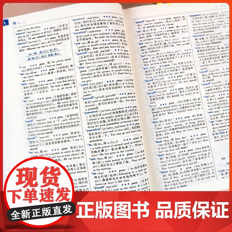 2025新版学生实用汉英双解大词典第五版刘锐诚编 初中生高中生英汉汉英互译词典大全工具书英语辞典大学四六级通用中国青年高清大图