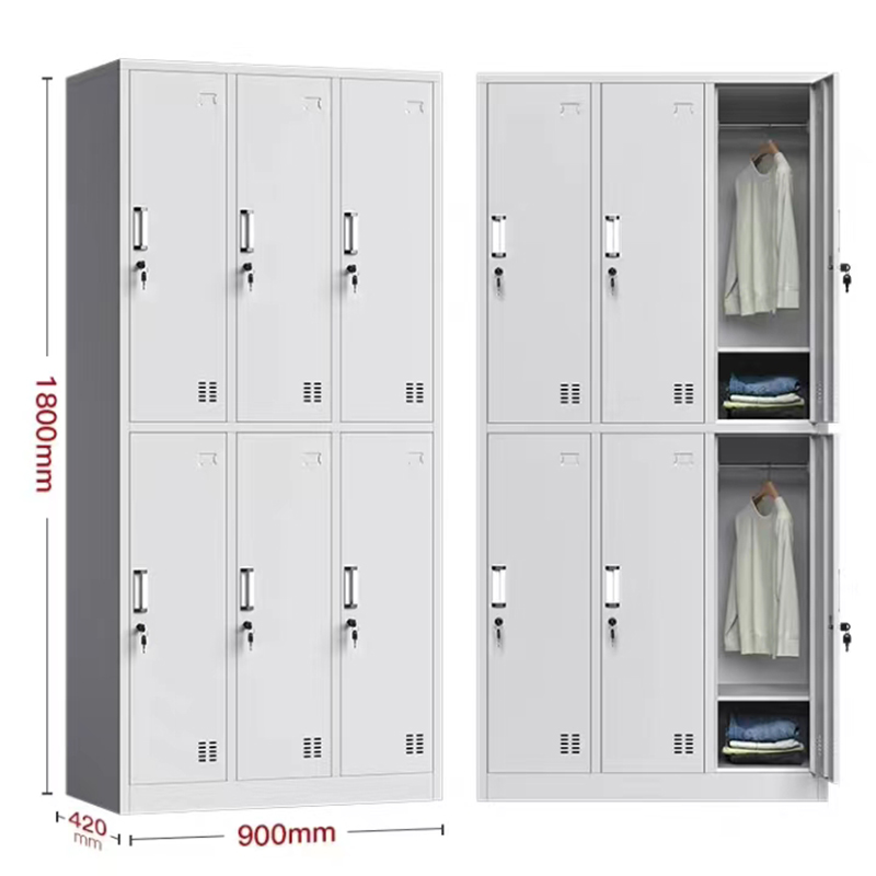 繁石榴T1003款2门型号办公室更衣柜高清大图