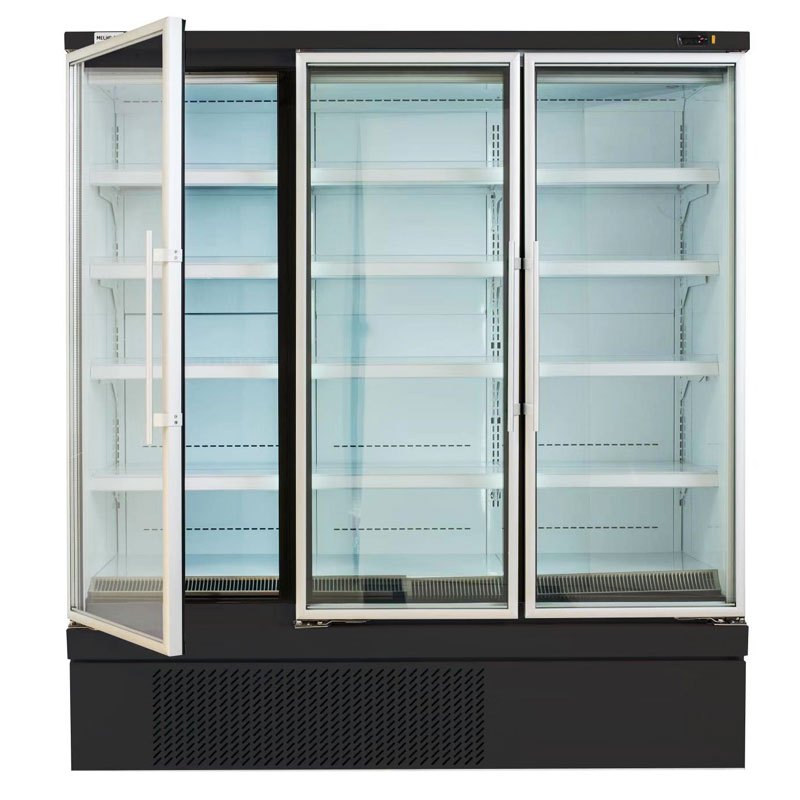 美菱mlds18y76hr商用展示柜立式单温双门大容量展示冷柜便利店冷冻柜