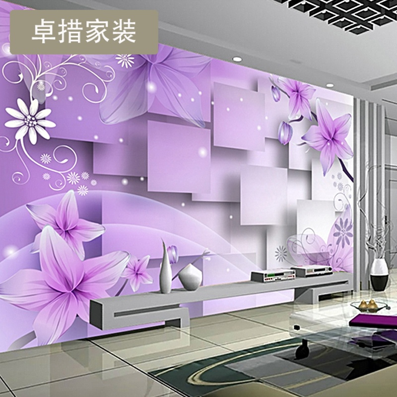 定制 墙布3d立体客厅电视背景墙壁纸影视墙壁画无纺布无缝墙布简壹德壹