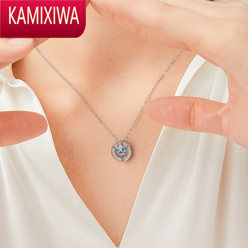 KAMIXIWA/跳动的心项链女银轻奢小众设计感锁骨链生日礼物送女友