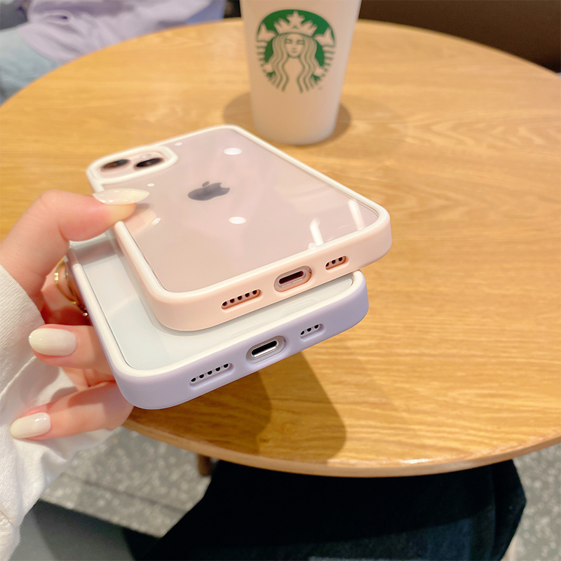 卡绮苹果13手机壳iPhone13promax透明全包硅胶pro海蓝色新