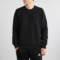 Adidas阿迪达斯男装新款运动服时尚休闲舒适透气防风针织卫衣套头衫EH3817 C