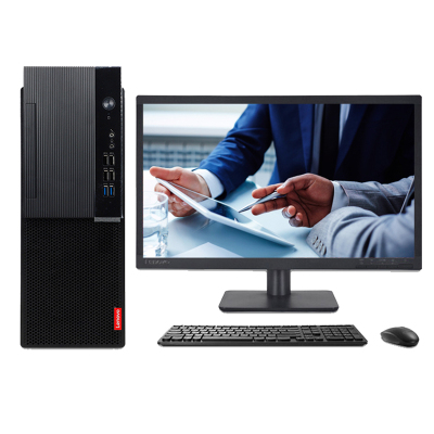 联想(Lenovo) 启天台式机B425-B008(G5400 4G 1T 集显 DVDRW 15L机箱)23.8英寸显示器
