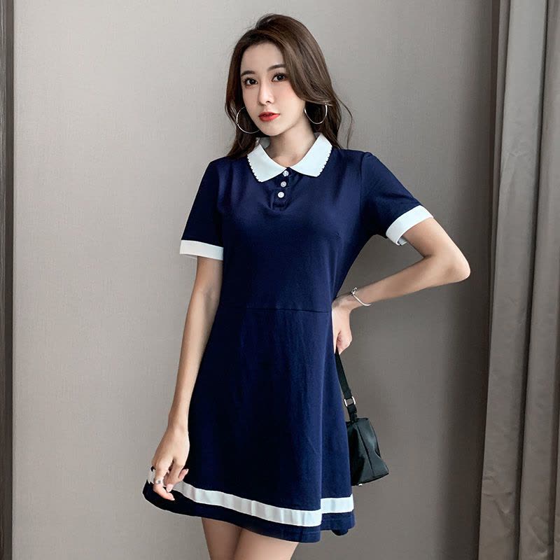 真维斯法式a字裙连衣裙夏装2022年新款女装超仙显瘦裙子轻熟名媛图片