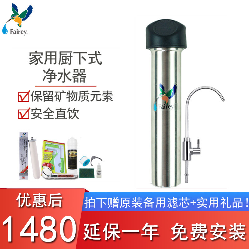 净水器Fairey 台下家用厨房直饮净水器F-IS102自来水滤水器