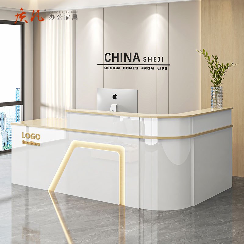 苏宁 质凡 前台转角接待服务台 2200*600*1000mm