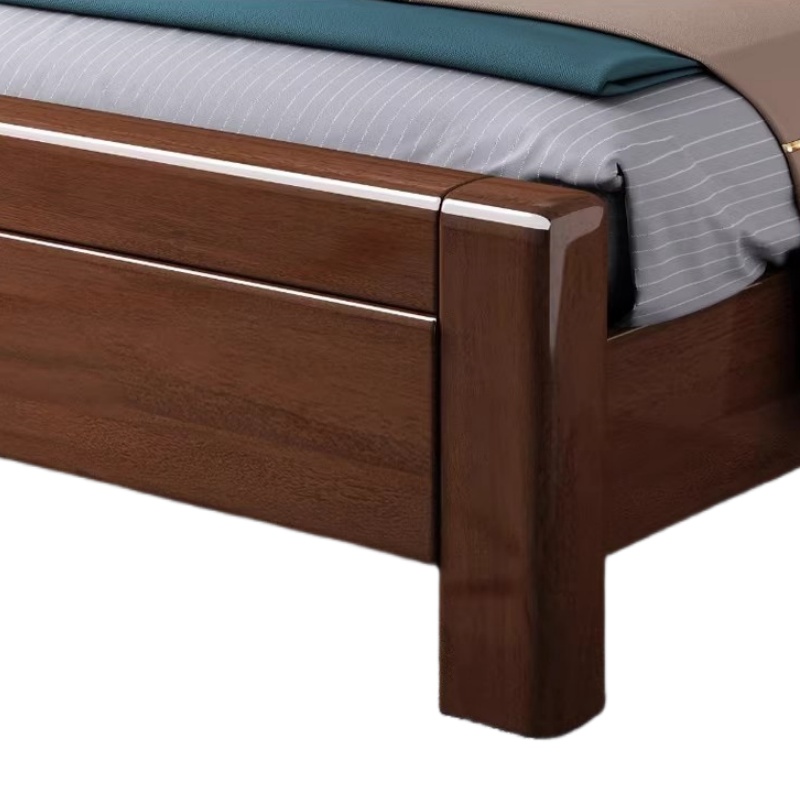 豫龙都 床+床垫+床头柜1.5m 套高清大图