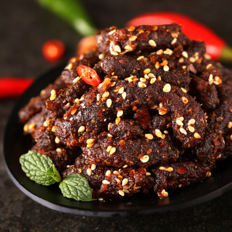 科尔沁休闲零食 肉干肉脯 礼盒449g高清大图