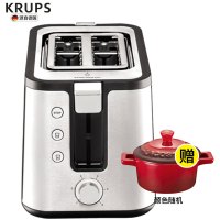 Krups多士炉家用全自动多功能早餐机KH442D80西式早餐加热烤面包烤土司机