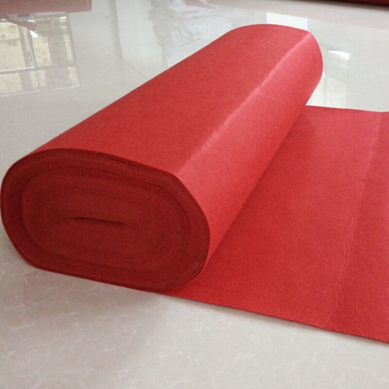 整卷红色地毯一次性大红条纹舞台展览展会开业结婚庆典用加厚反复