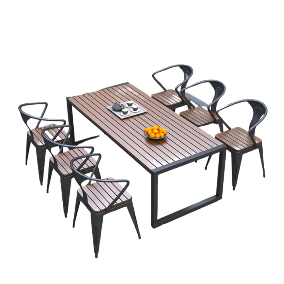 户外桌椅60cm方桌+2椅套高清大图