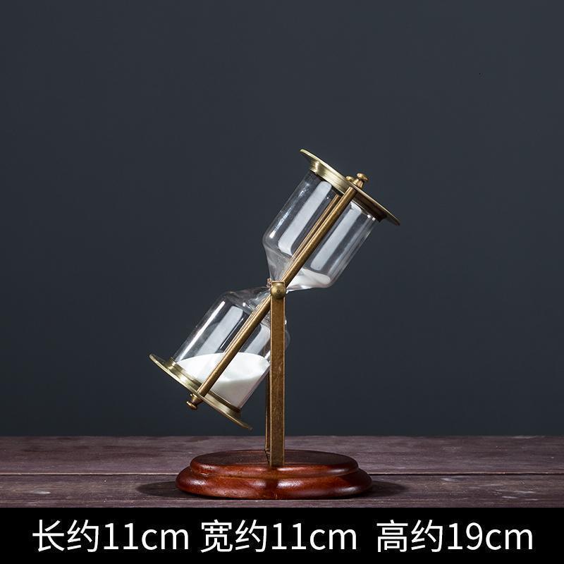 美帮汇现代简约金属沙漏计时器摆件 北欧创意家居软装饰品客厅欧式摆设高清大图