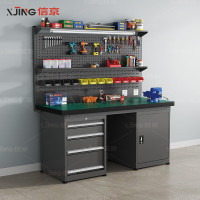 信京 重型防静电工作台操作台钳工桌多功能维修桌 XJ-SCYMSW-210/张 尺寸：210*75*80CM