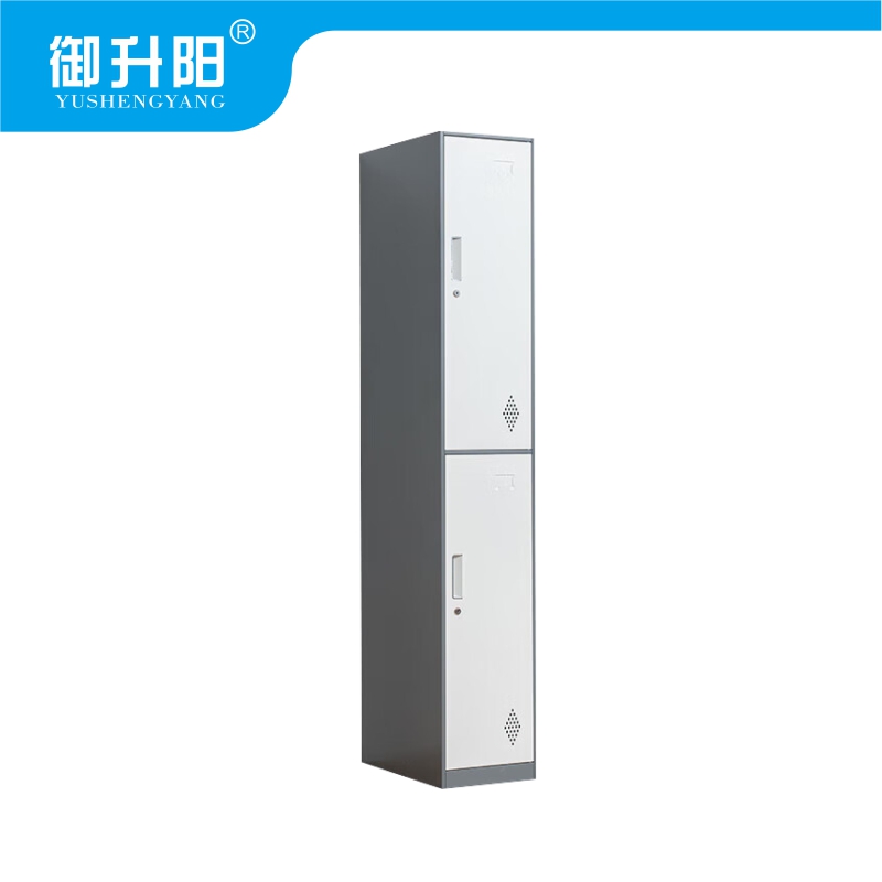 御升阳 更衣柜/带锁储物柜鞋柜宿舍衣柜灰白套色 单二门 317×500×1800mm 台高清大图