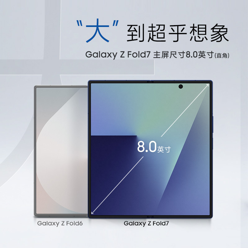 三星Galaxy Z Fold7 折叠屏手机 16GB+1TB 暗影蓝