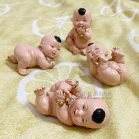 仿陶瓷压床娃娃 男方安床添丁四喜男娃小BB一套 结婚摆件喜庆用品 小BB一套(四个)
