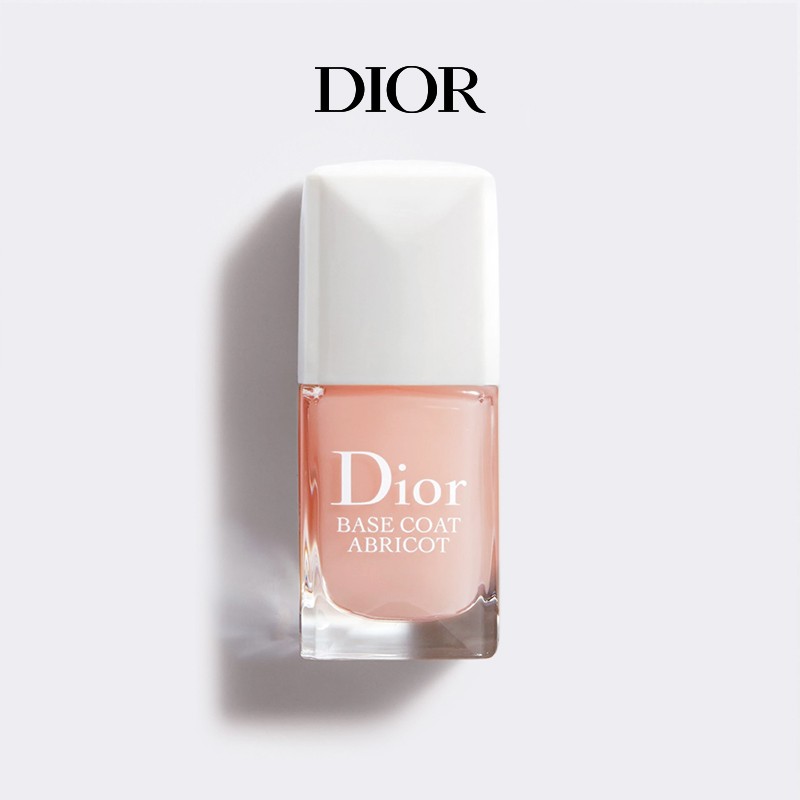 迪奥(Dior)指甲油炫亮持久滋养强韧打底显白美甲底油 500#草莓淡奶油色