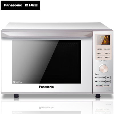 Panasonic/松下微波炉 NN-DF366W家用多功能变频智能平板23L烧烤