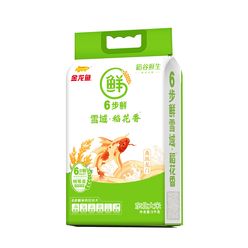 金龙鱼 稻谷鲜生 六步鲜雪域稻花香5kg