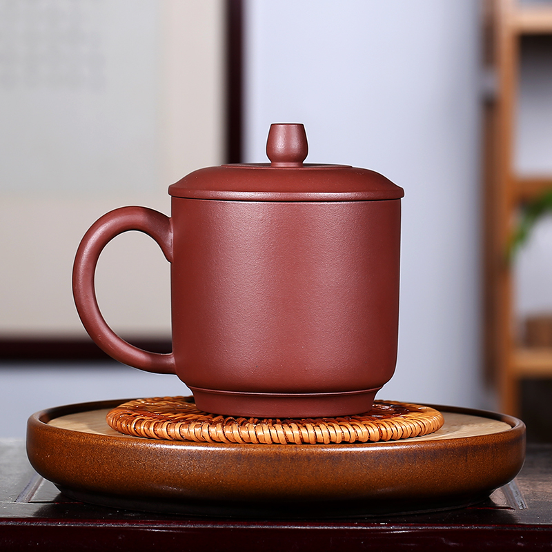 安居行(AJX) 宜兴原矿精品紫砂杯 家用高档办公茶杯
